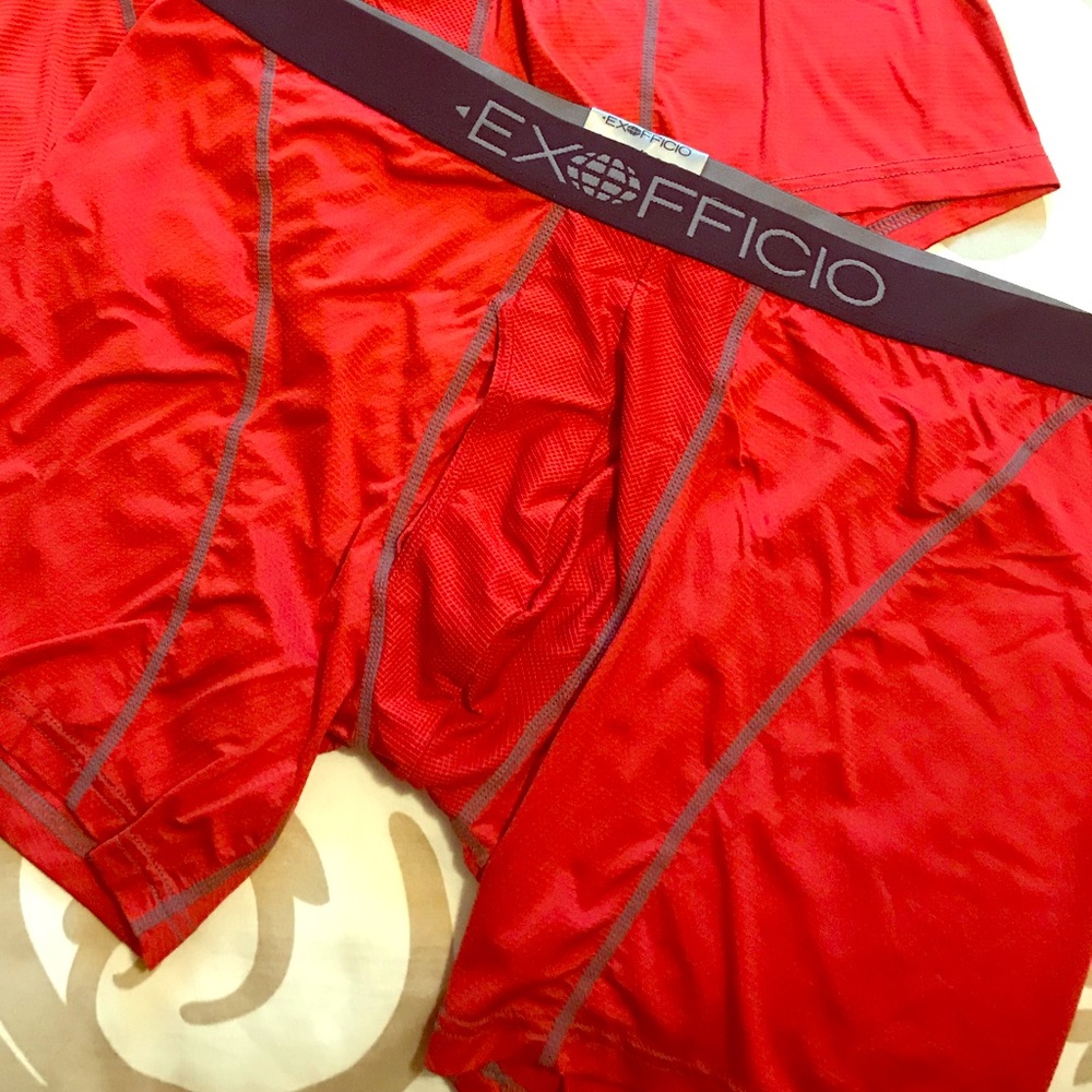 NWT Red Men’s 6 inch boxer briefs in XL - SET OF 2